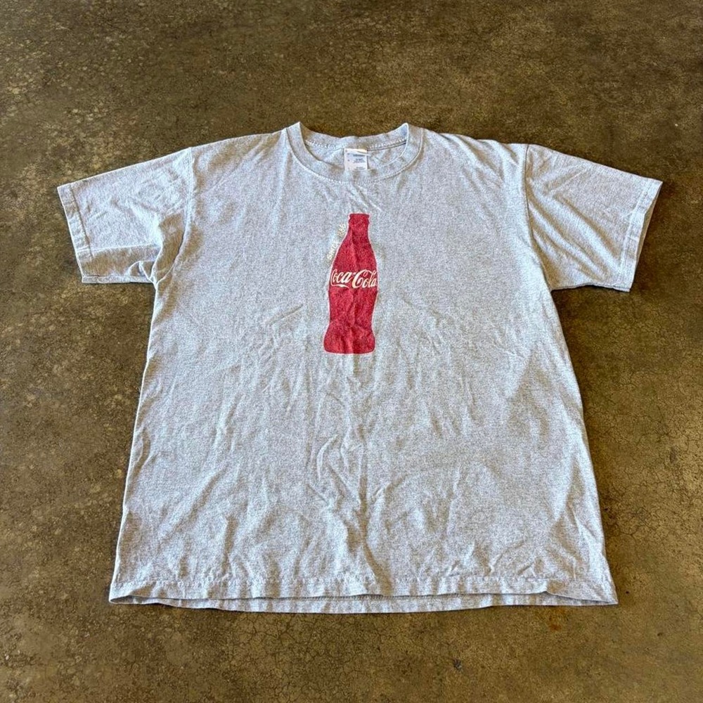 2000s coca cola grey tee